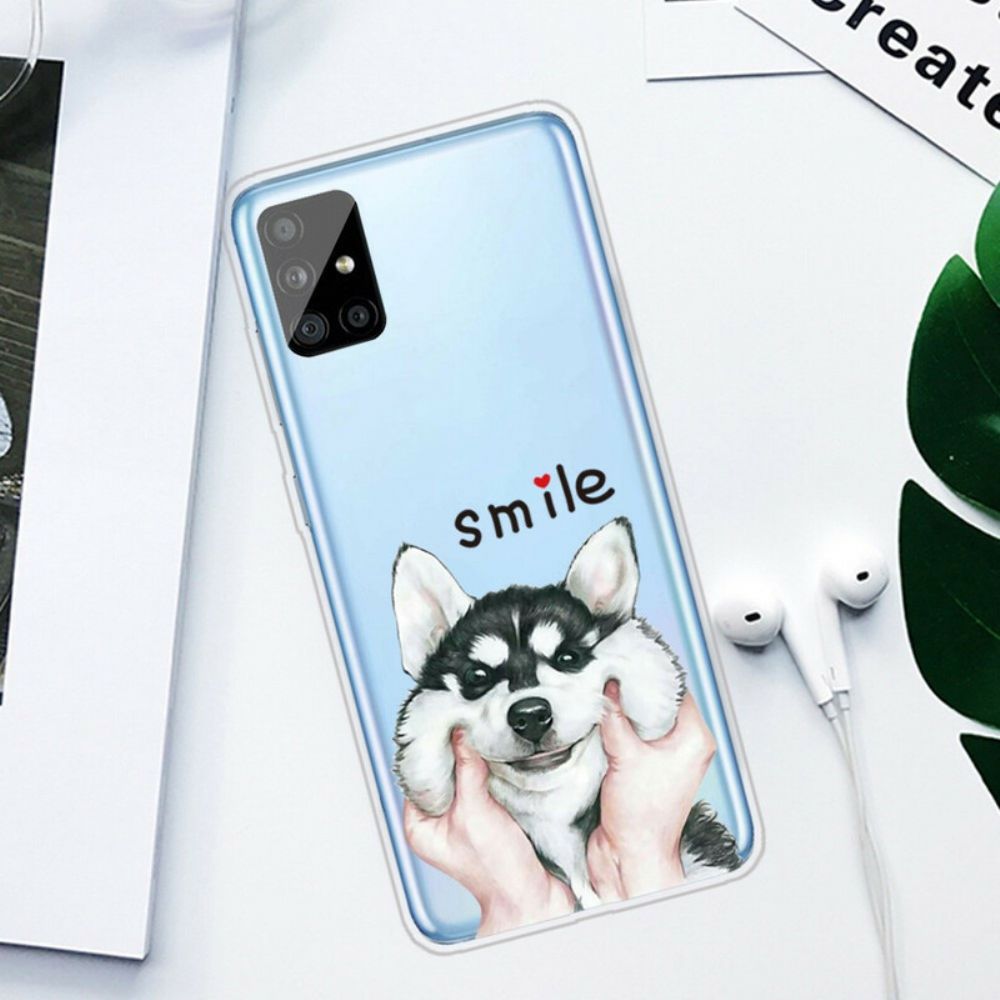 Handyhülle Für Samsung Galaxy A51 Lächle Hund