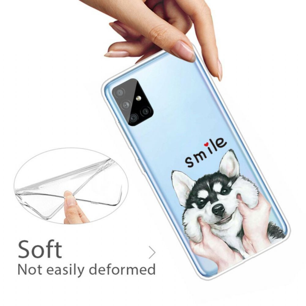 Handyhülle Für Samsung Galaxy A51 Lächle Hund