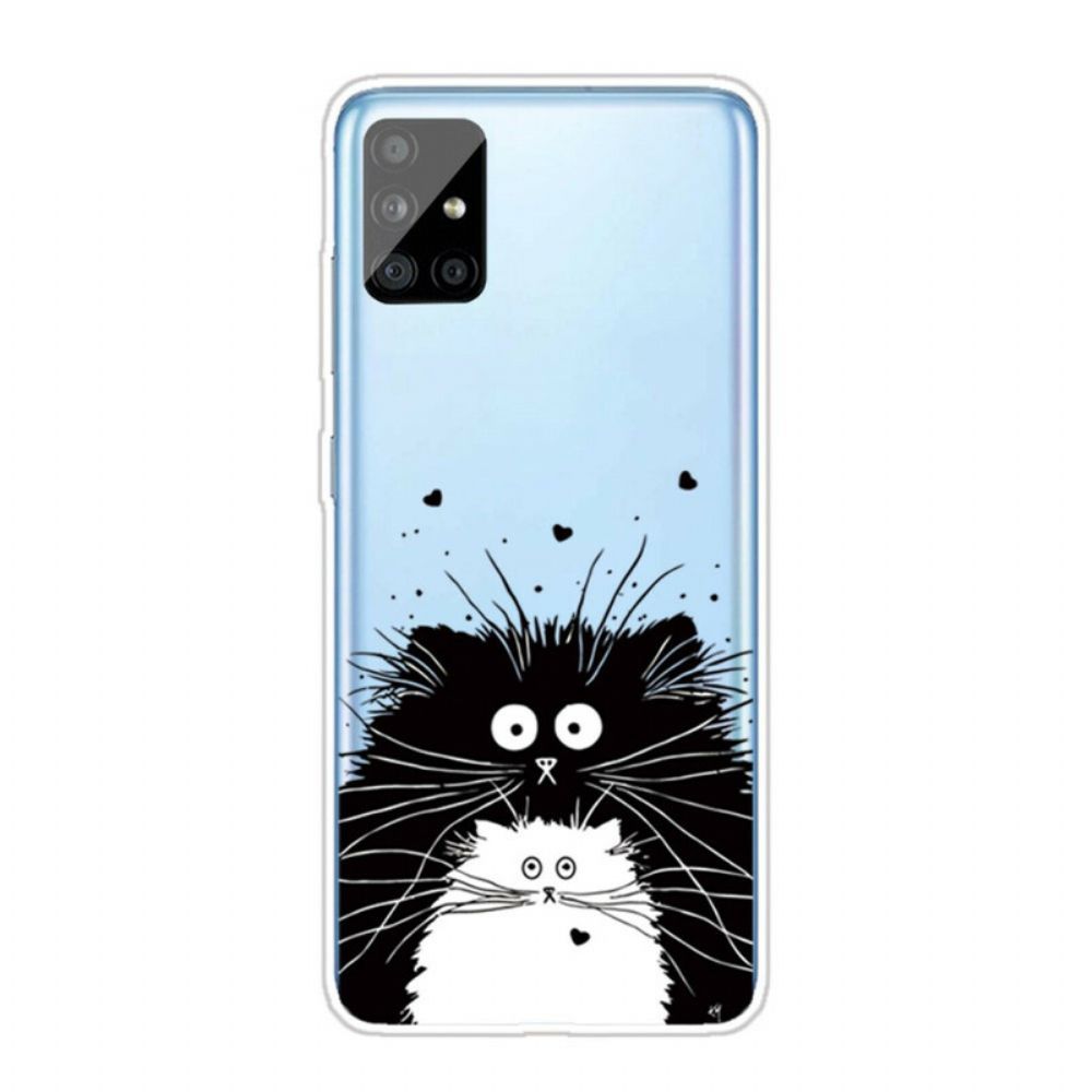 Handyhülle Für Samsung Galaxy A51 Sieh Dir Die Katzen An