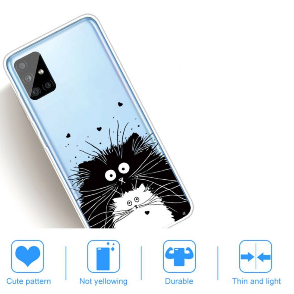 Handyhülle Für Samsung Galaxy A51 Sieh Dir Die Katzen An