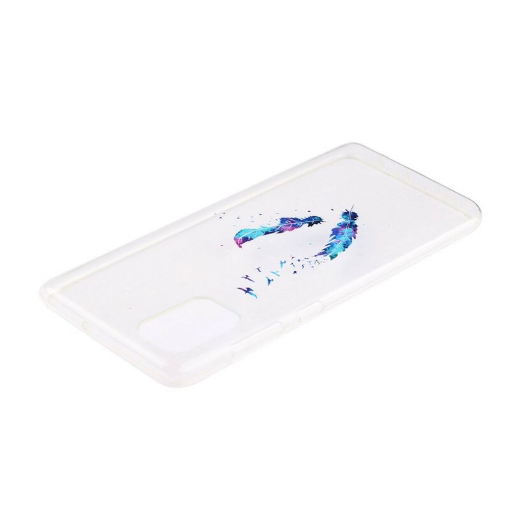 Handyhülle Für Samsung Galaxy A51 Transparente Federn