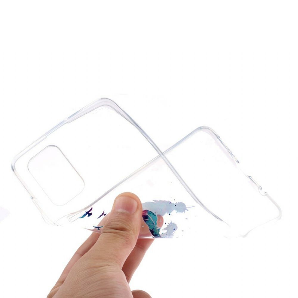 Handyhülle Für Samsung Galaxy A51 Transparente Federn