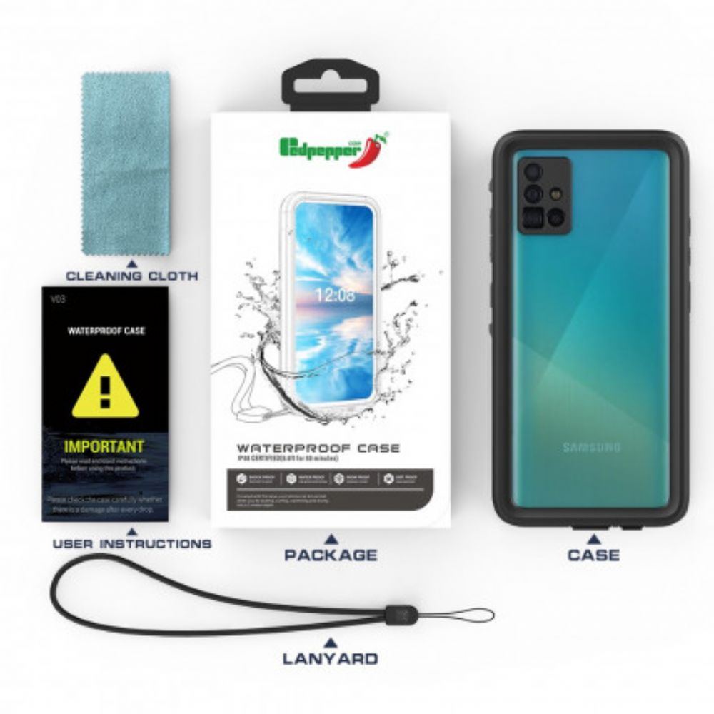 Hülle Für Samsung Galaxy A51 Wasserdichter 2m Redpepper