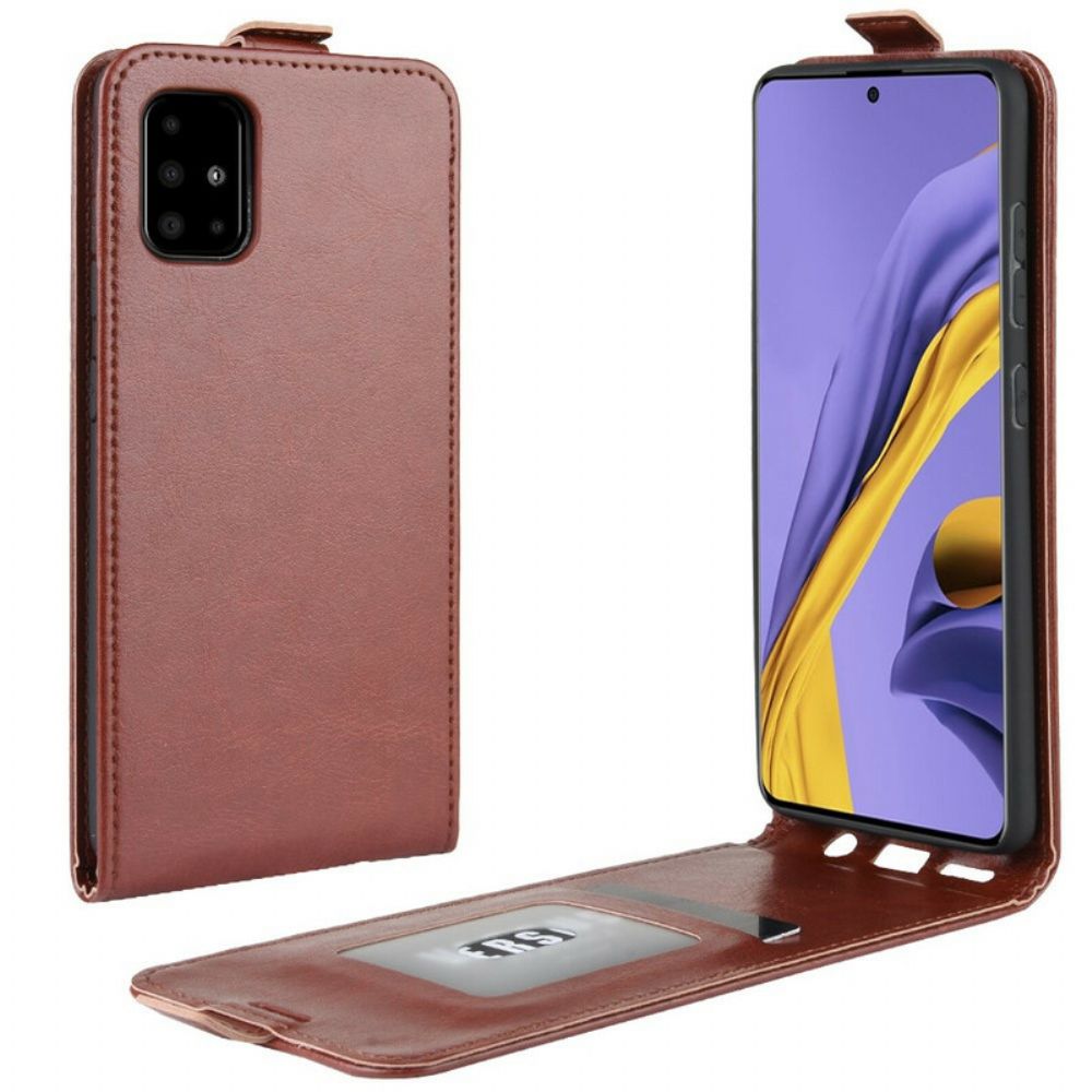 Lederhüllen Für Samsung Galaxy A51 Flip Case Faltbarer Ledereffekt