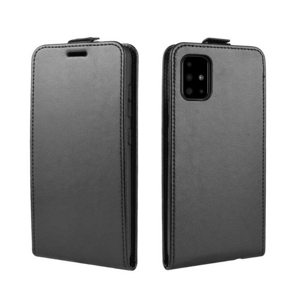 Lederhüllen Für Samsung Galaxy A51 Flip Case Faltbarer Ledereffekt