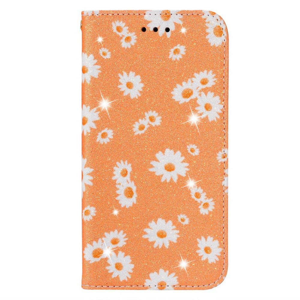 Schutzhülle Für Samsung Galaxy A51 Flip Case Gänseblümchen Aus Kunstleder