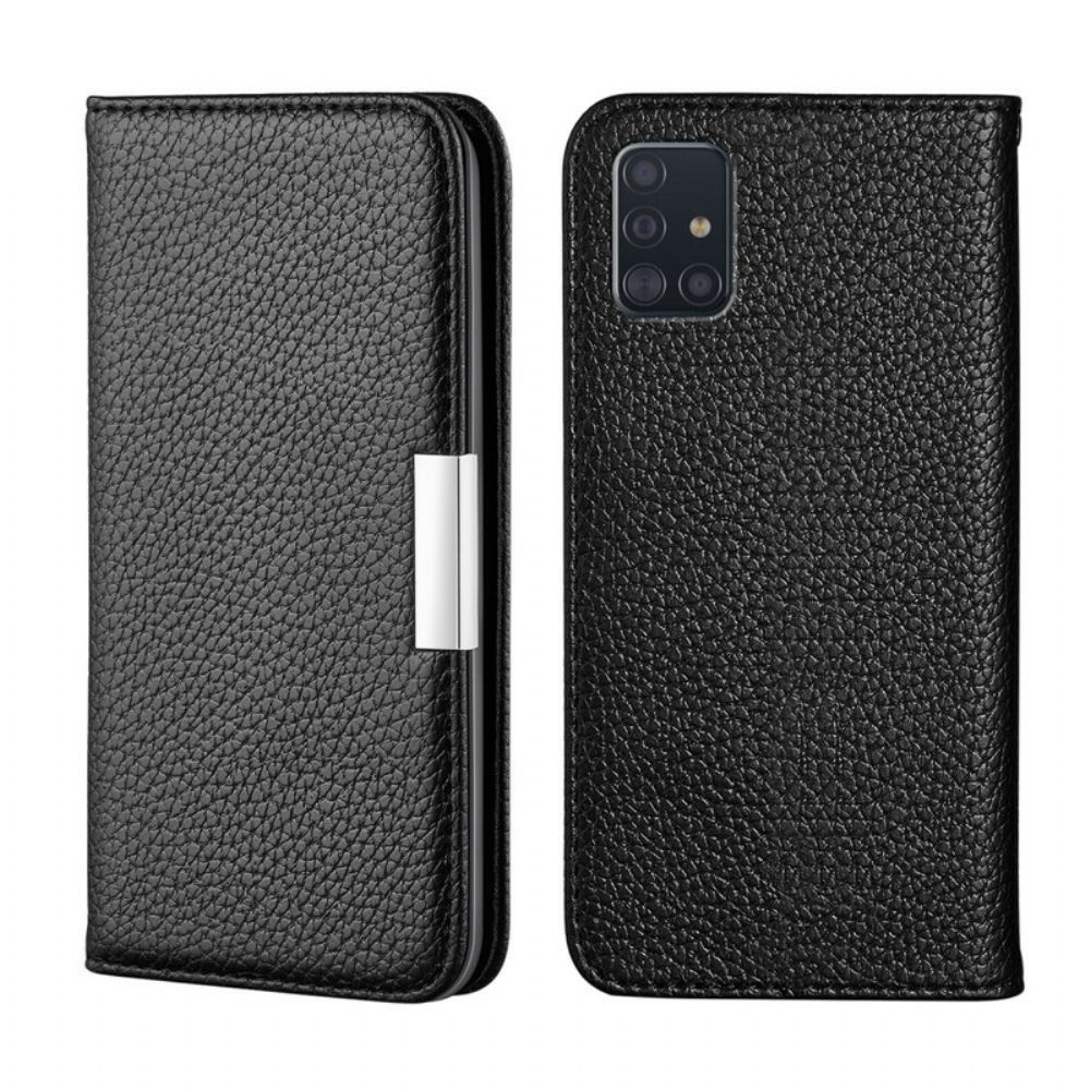 Schutzhülle Für Samsung Galaxy A51 Flip Case Ultraschickes Litschi-kunstleder