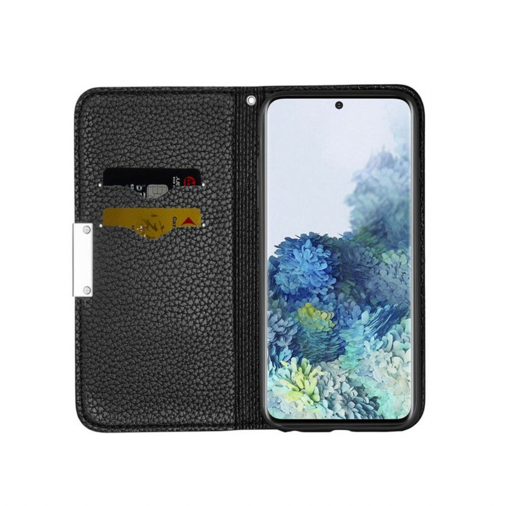 Schutzhülle Für Samsung Galaxy A51 Flip Case Ultraschickes Litschi-kunstleder