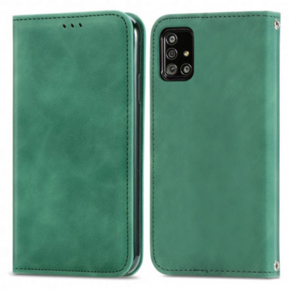 Schutzhülle Für Samsung Galaxy A51 Flip Case Vintage Kunstleder