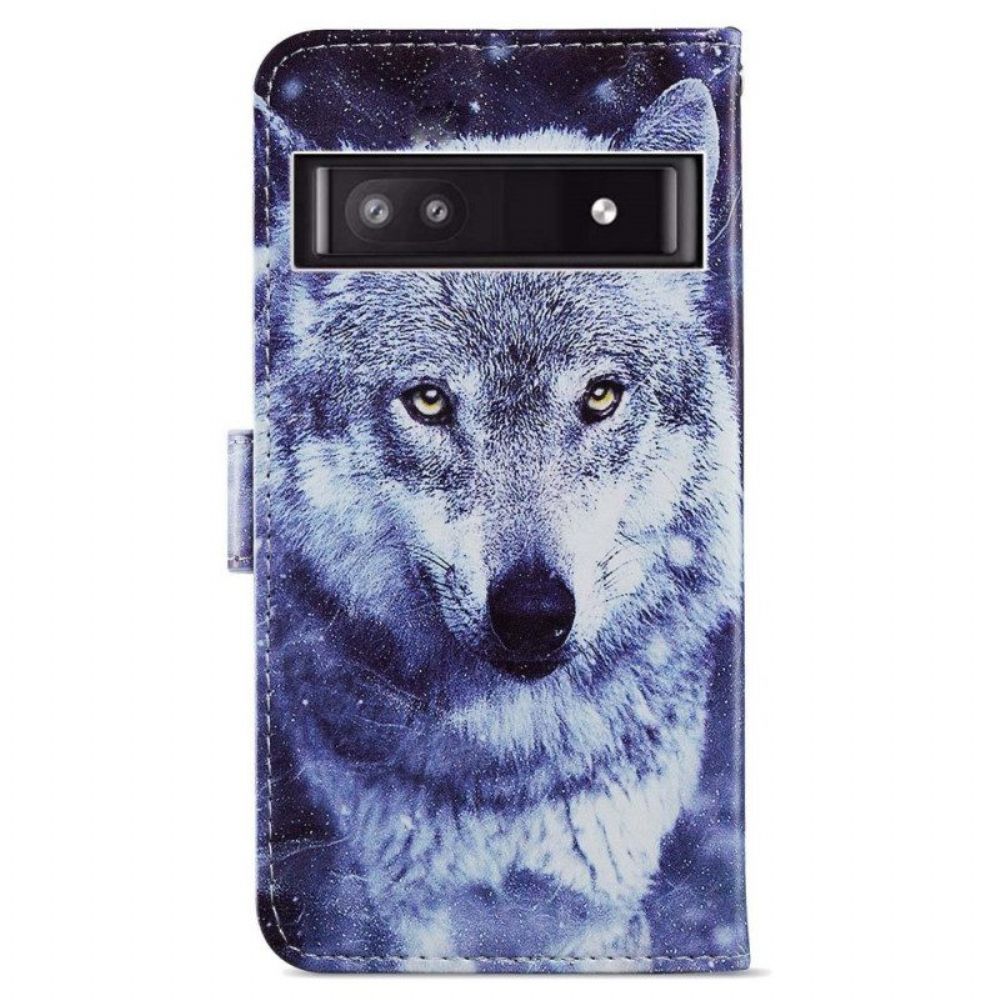 Flip Case Für Google Pixel 7A Mit Kordel Mein Riemchenwolf