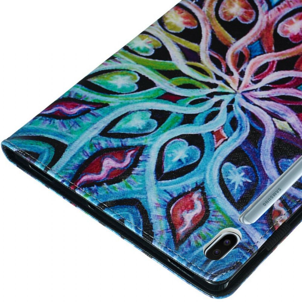 Flip Case Für Samsung Galaxy Tab S6 Abstrakte Blume