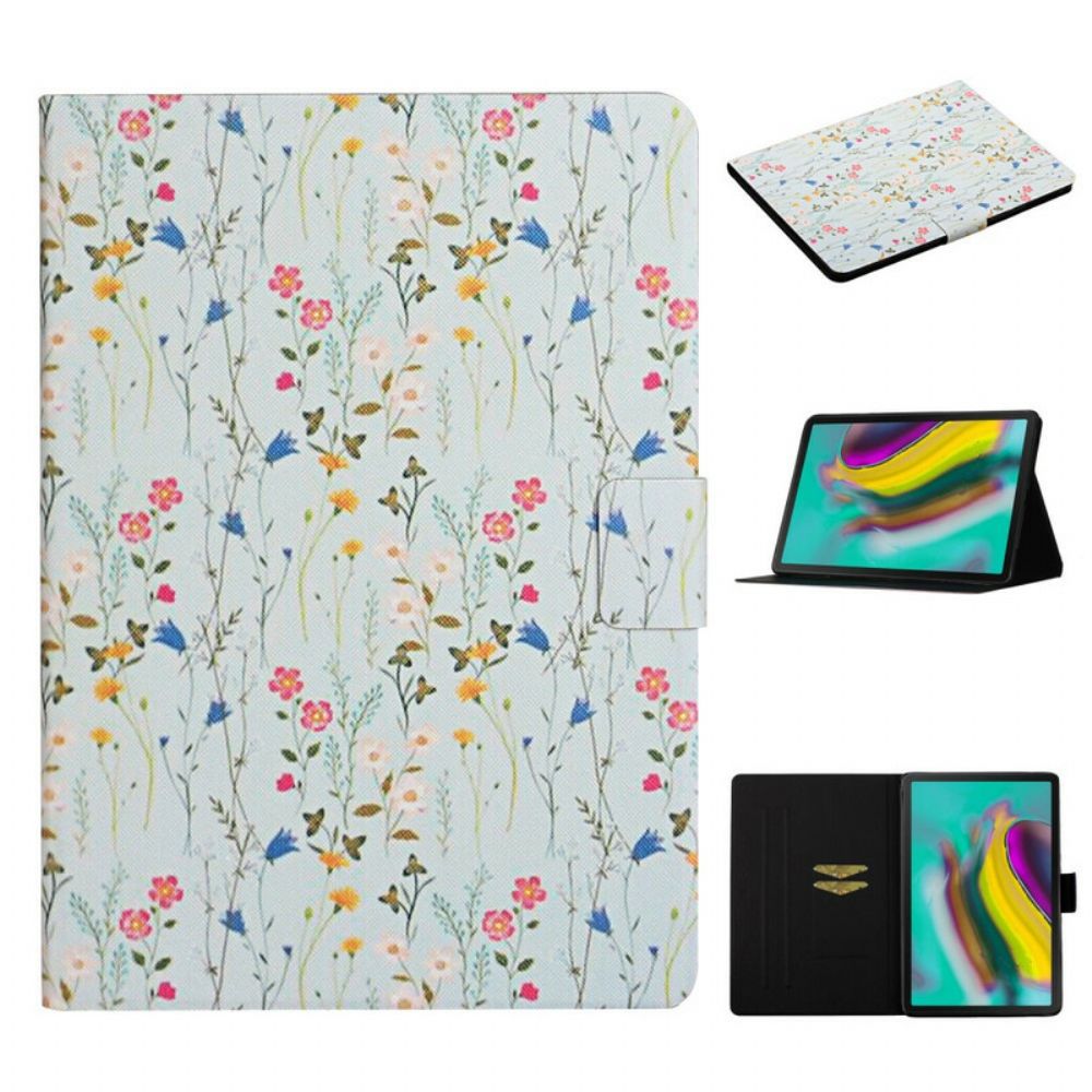 Flip Case Für Samsung Galaxy Tab S6 Blumen Blumen Blumen