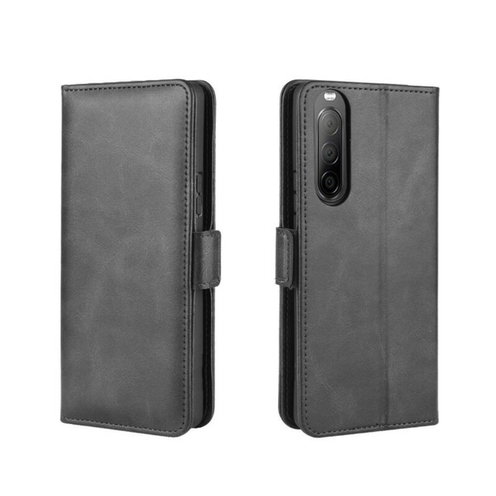 Flip Case Für Sony Xperia 10 II Flip Case Doppelklappe