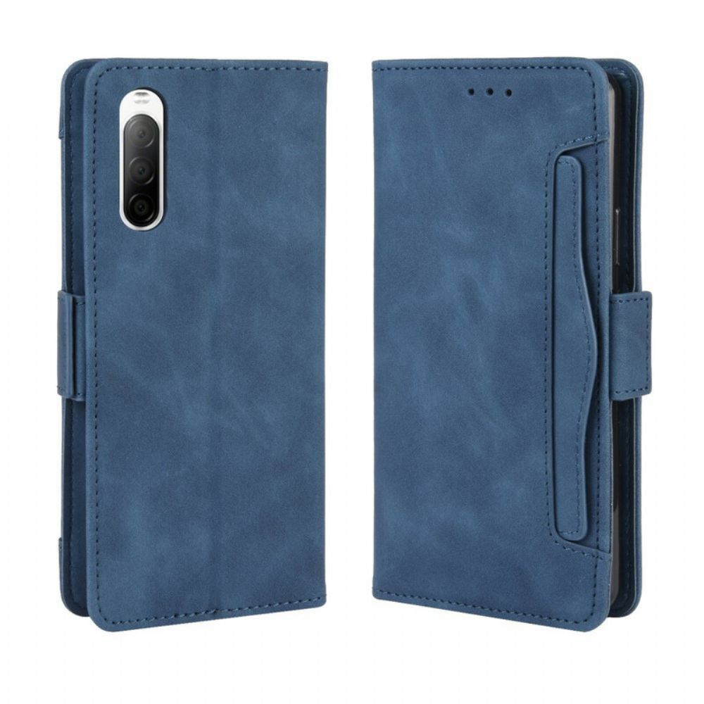 Flip Case Für Sony Xperia 10 II Erstklassige Multi-karte