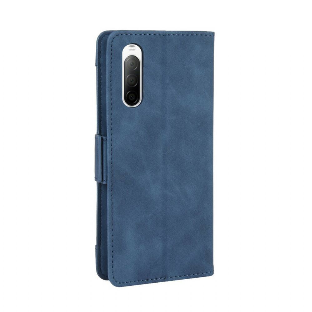 Flip Case Für Sony Xperia 10 II Erstklassige Multi-karte