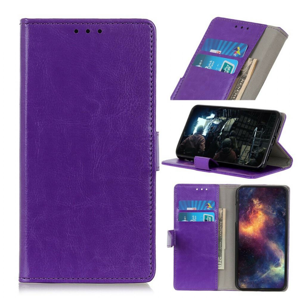 Flip Case Für Sony Xperia 10 II Klassischer Ledereffekt