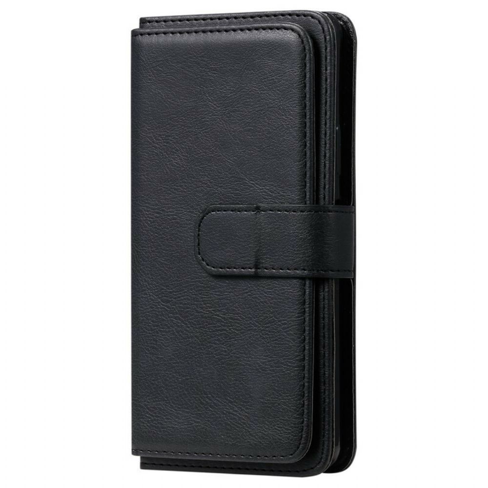 Flip Case Für Sony Xperia 10 II Multifunktionaler 10er Kartenhalter