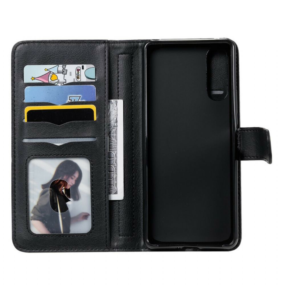 Flip Case Für Sony Xperia 10 II Multifunktionaler 10er Kartenhalter