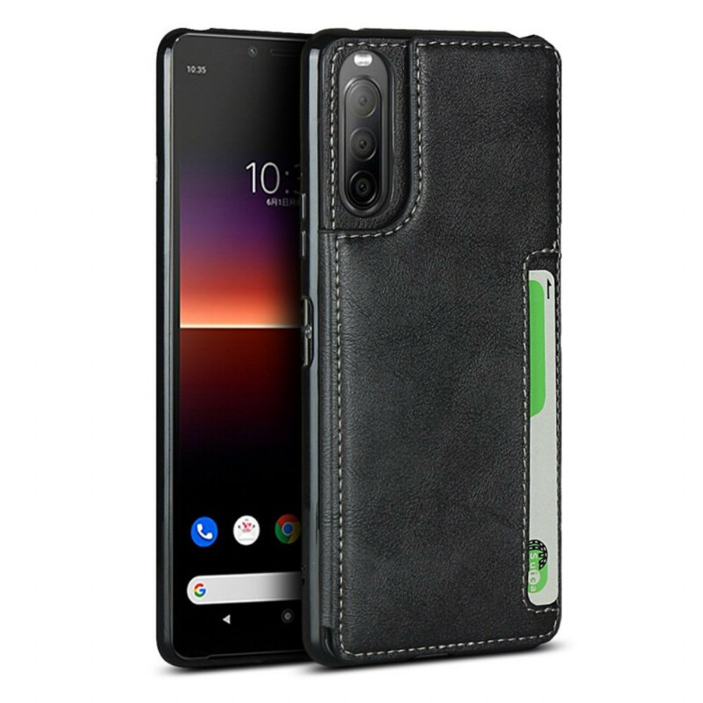 Hülle Für Sony Xperia 10 II Kartenhalter Und Lanyard